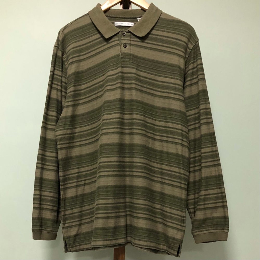 Geoffrey Beene Striped Collared Shirt